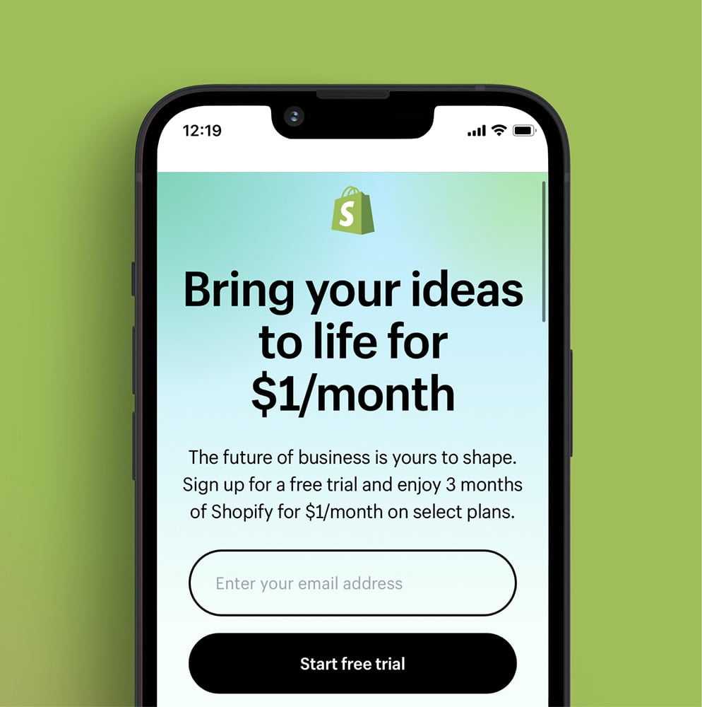 Shopify mobile application