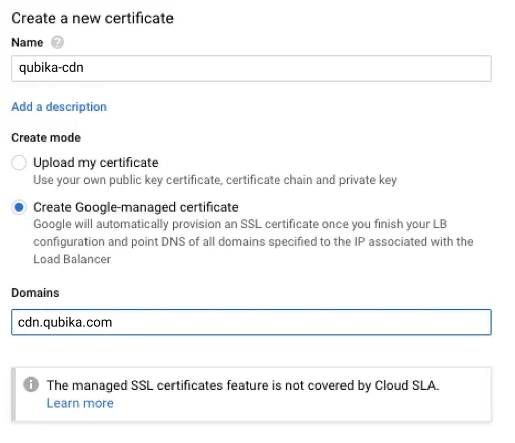How to set up a Google Cloud CDN for serving images